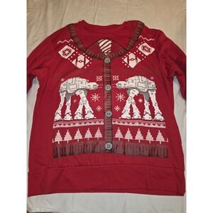 Star Warz ATAT Walker Ugly Christmas Sweatshirt. ‎ Size Med.